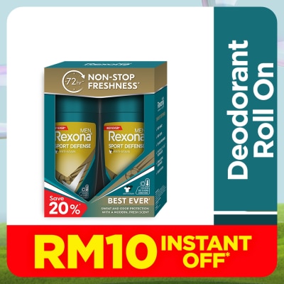 REXONA Men Sport Defense Roll On 2x45ml