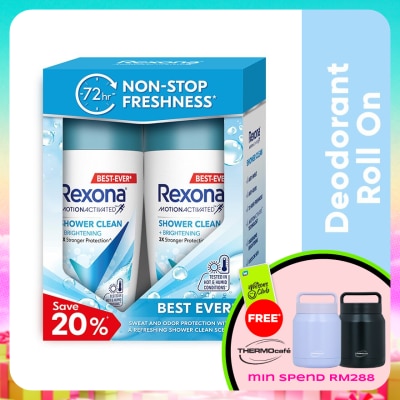 REXONA - Shower Clean Roll On 2x45ml