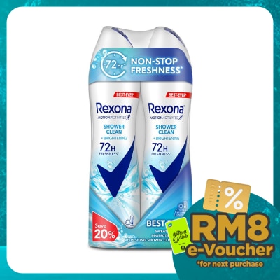 REXONA Shower Clean Spray  2x135ml