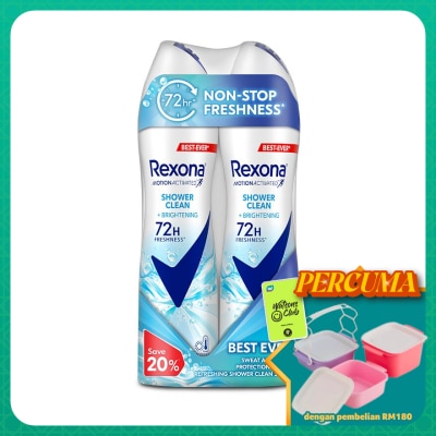 REXONA - Shower Clean Spray  2x135ml