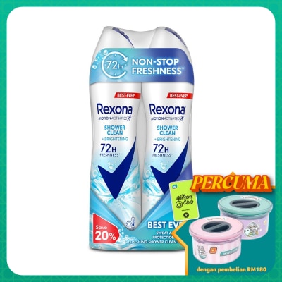 REXONA Shower Clean Spray  2x135ml