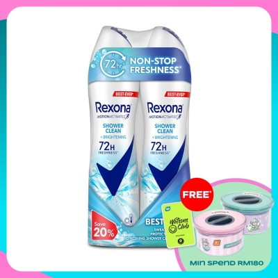 REXONA Shower Clean Spray  2x135ml