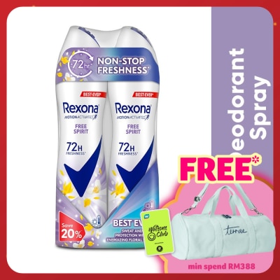 REXONA Rex Free Spirit Spray  2x135ml
