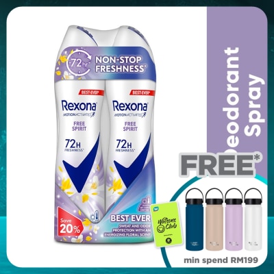 REXONA Rex Free Spirit Spray  2x135ml