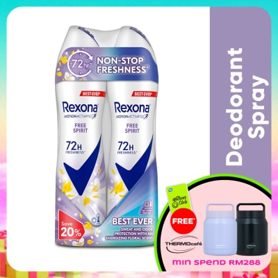 REXONA - Rex Free Spirit Spray  2x135ml