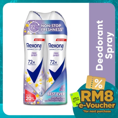 REXONA Rex Free Spirit Spray  2x135ml