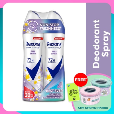REXONA Rex Free Spirit Spray  2x135ml
