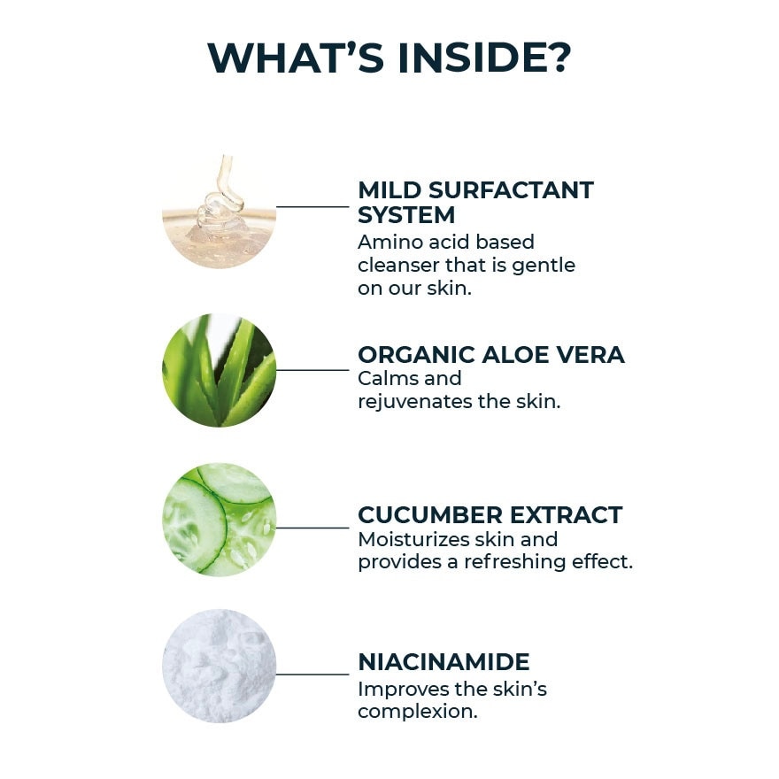 Cleanser 3 in 1 150ml ( Foaming Cleanser , Make Up Remover , Deep Cleansing Mask )