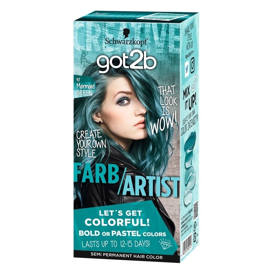 GOT2B FARB/ARTIST 097 Mermaid Green Color 1S