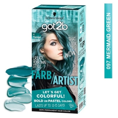 SCHWARZKOPF GOT2B FARB/ARTIST 097 Mermaid Green Color 1S