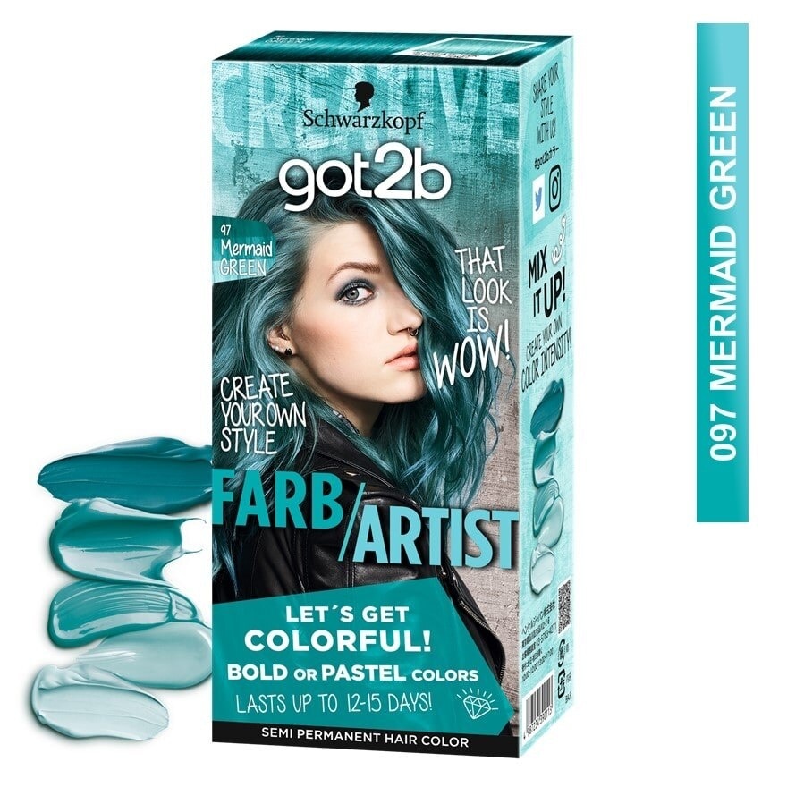 GOT2B FARB/ARTIST 097 Mermaid Green Color 1S