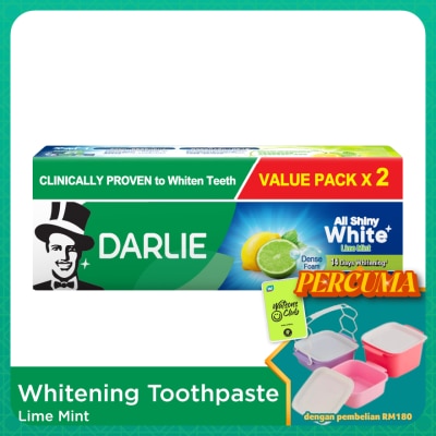 DARLIE - Toothpaste All Shiny White Lime Mint 2X140g