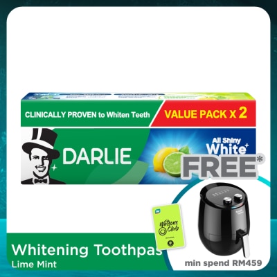 DARLIE Toothpaste All Shiny White Lime Mint 2X140g