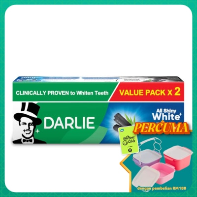 DARLIE - All Shiny White Charcoal Clean Toothpaste 2 x 140g