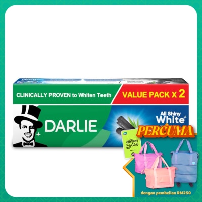 DARLIE All Shiny White Charcoal Clean Toothpaste 2 x 140g