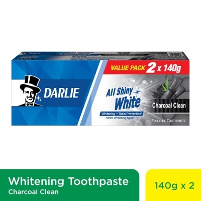 DARLIE All Shiny White Charcoal Clean Toothpaste 2 x 140g