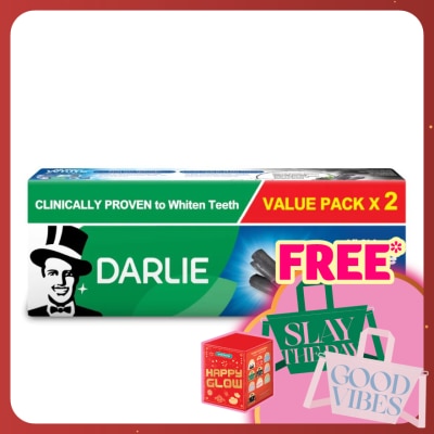 DARLIE All Shiny White Charcoal Clean Toothpaste 2 x 140g