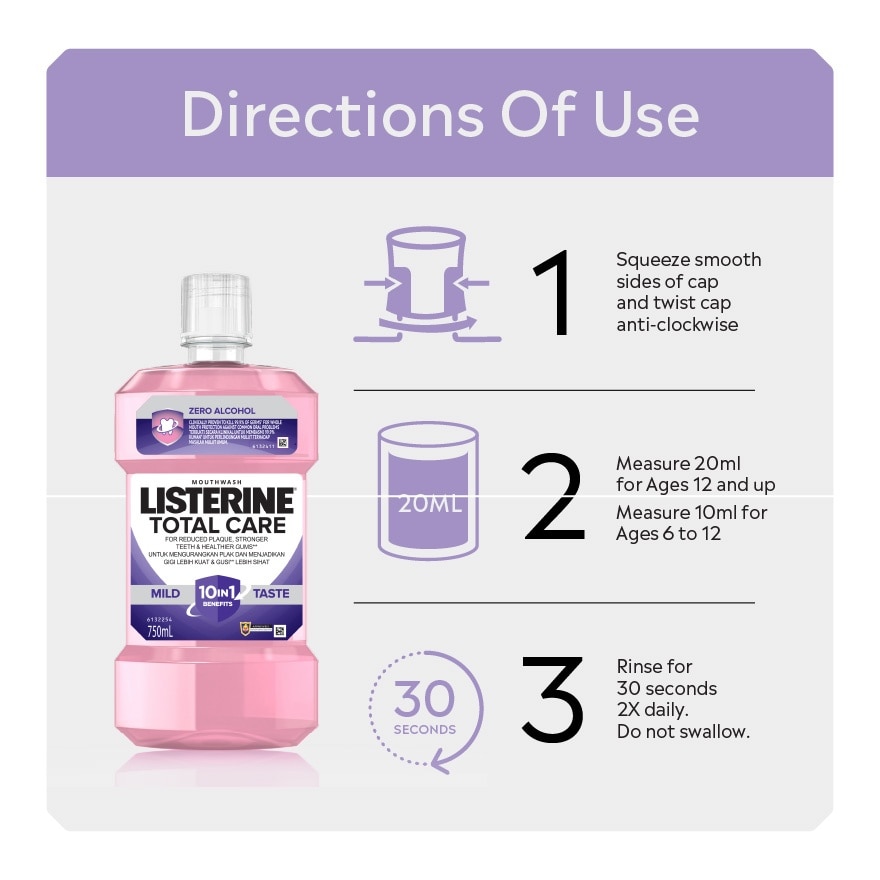 Listerine Total Care Mild Taste 750ml