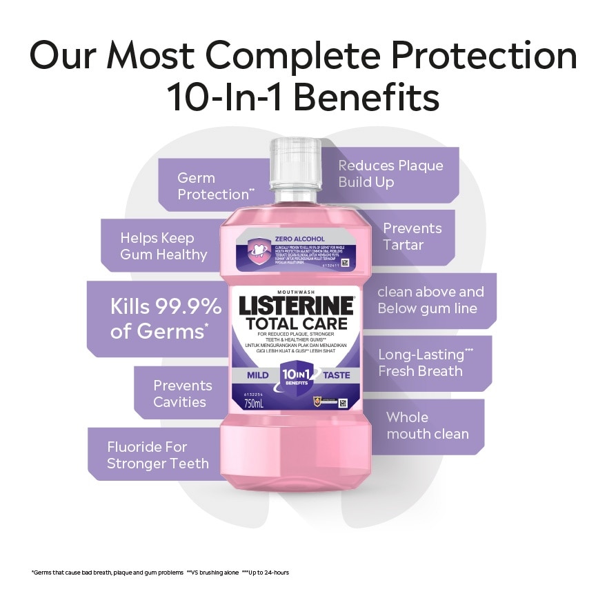 Listerine Total Care Mild Taste 750ml