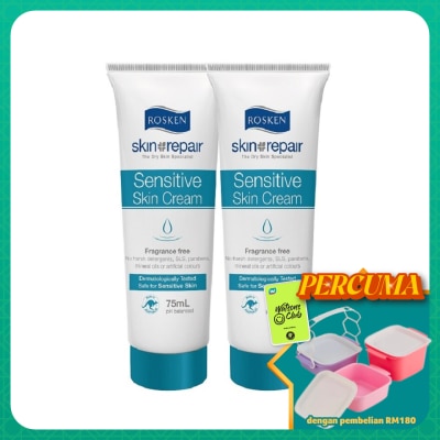 ROSKEN - Sensitive Skin Cream 75ml x 2's
