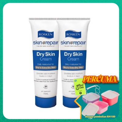 ROSKEN - Dry Skin Cream 75ml x 2's