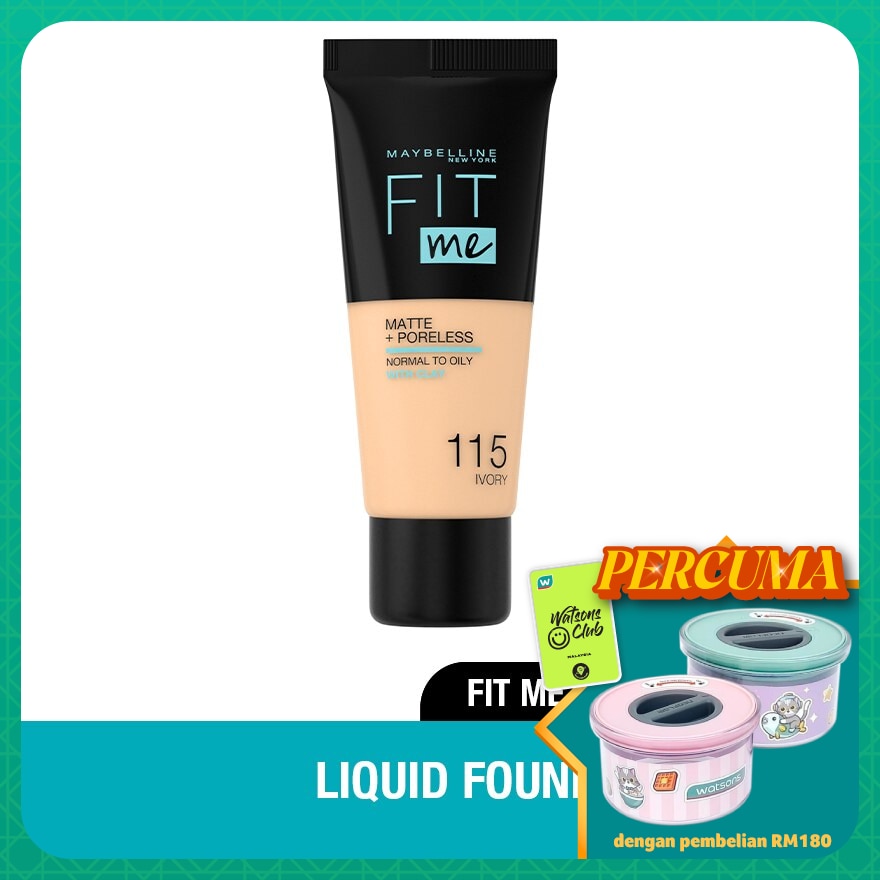 Fit Me Matte Foundation 18ML TUBE 115 IVORY