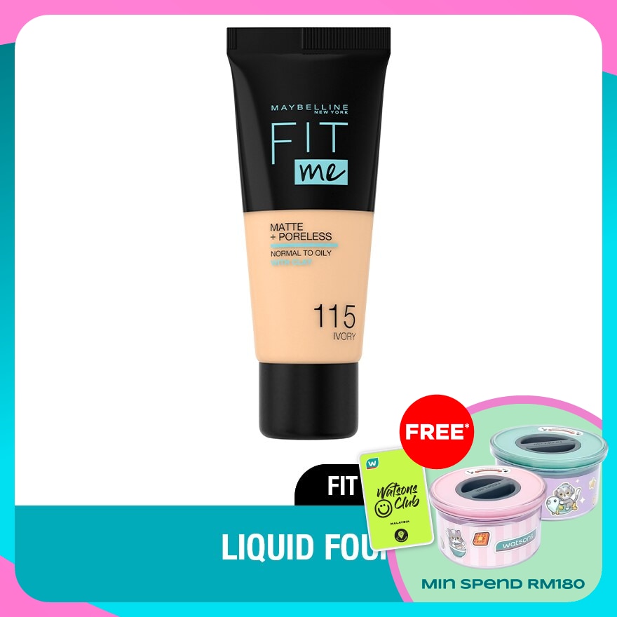 MAYBELLINE Fit Me Matt & Poreless Tube 18ml