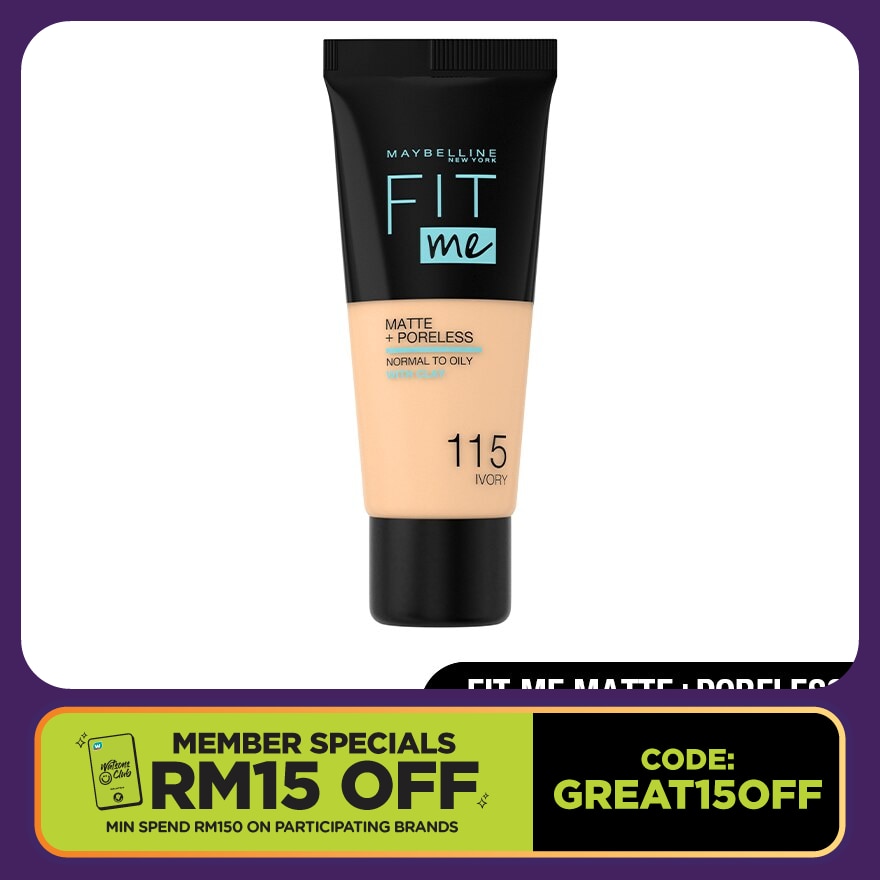Fit Me Matte Foundation 18ML TUBE 115 IVORY