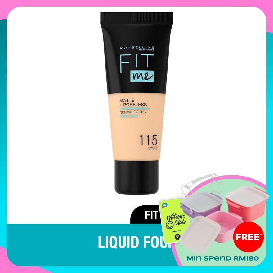 MAYBELLINE Fit Me Matt & Poreless Tube 18ml