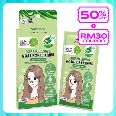 WATSONS Aloe Vera Nose Pore Strip 10's