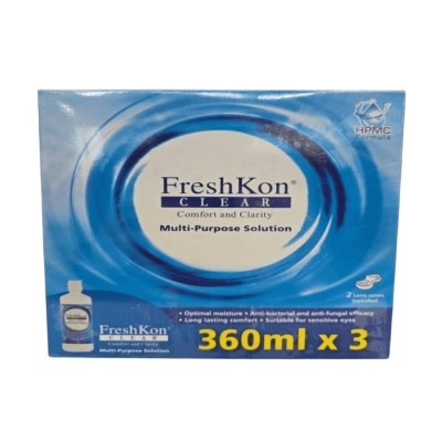 FRESHKON Clear Multi Purpose Solution 3 x 360ml