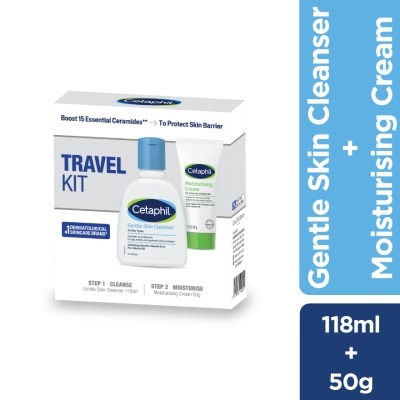 CETAPHIL - Travel Kit (Cleanser 118ml+Moisturizing Cream 50g)