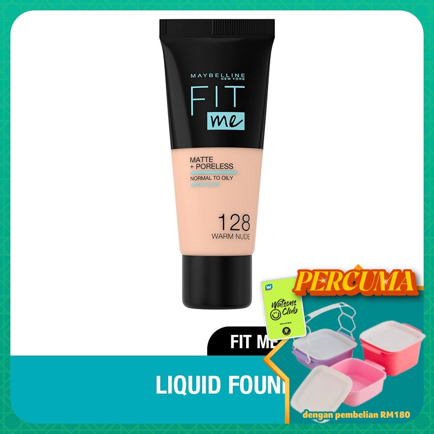 Fit Me Matte Foundation 18ML TUBE 128 WARM NUDE