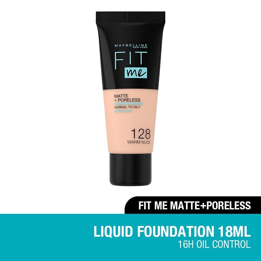 Fit Me Matte Foundation 18ML TUBE 128 WARM NUDE