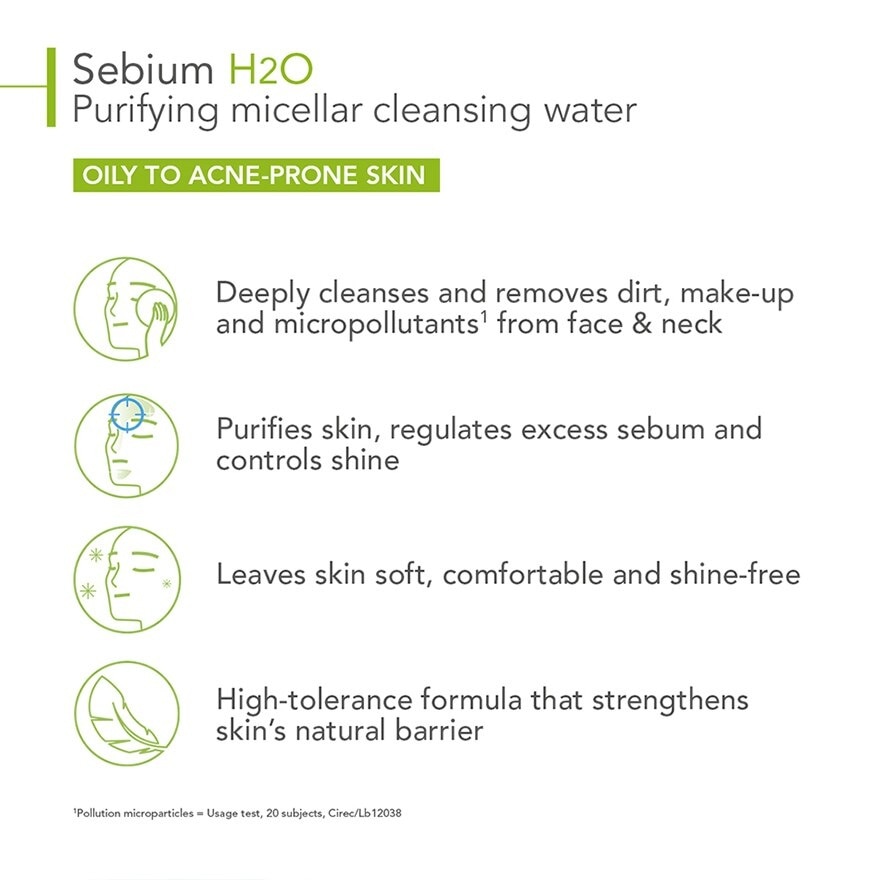 Sebium H2O (Oily Skin) 500ml