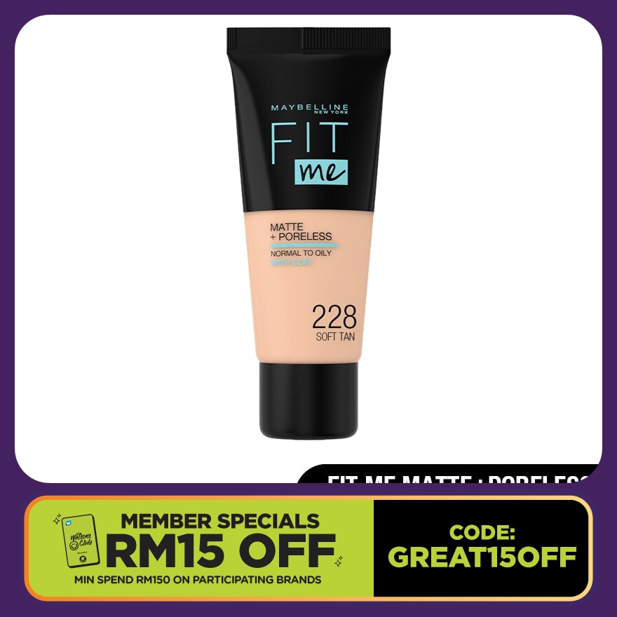 Fit Me Matte Foundation 18ML TUBE 228 SOFT TAN