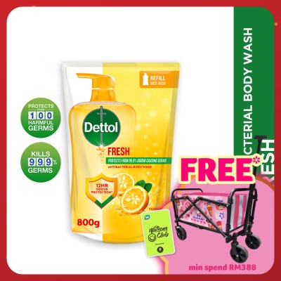 DETTOL Body Wash Refill Fresh Yuzu Citrus 800ml
