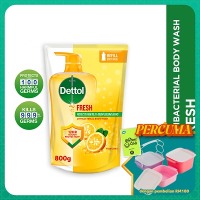 DETTOL - Body Wash Refill Fresh Yuzu Citrus 800ml
