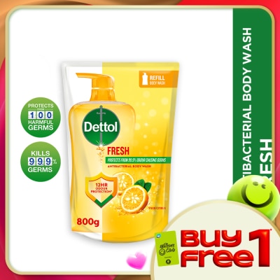 DETTOL - Body Wash Refill Fresh Yuzu Citrus 800ml
