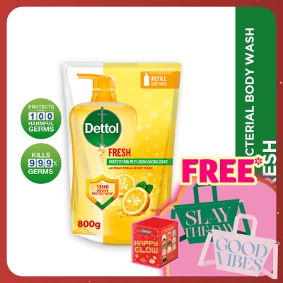 DETTOL Body Wash Refill Fresh Yuzu Citrus 800ml