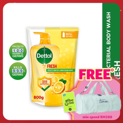 DETTOL Body Wash Refill Fresh Yuzu Citrus 800ml