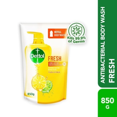 DETTOL Body Wash Refill Fresh Yuzu Citrus 850g