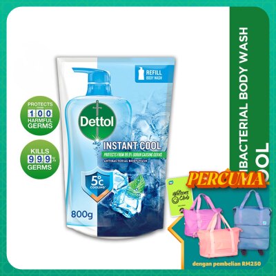DETTOL - Body Wash Refill Instant Cool Mint & Sea Minerals 800ml