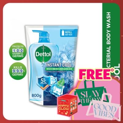 DETTOL Body Wash Refill Instant Cool Mint & Sea Minerals 800ml