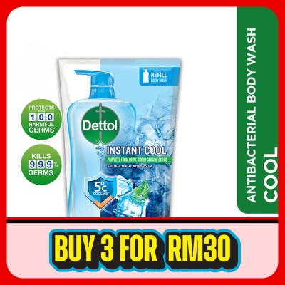 DETTOL - Body Wash Refill Instant Cool Mint & Sea Minerals 800ml