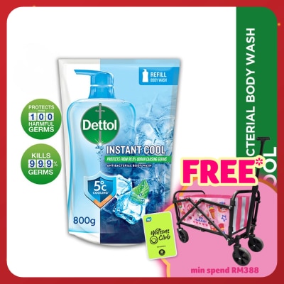 DETTOL Body Wash Refill Instant Cool Mint & Sea Minerals 800ml