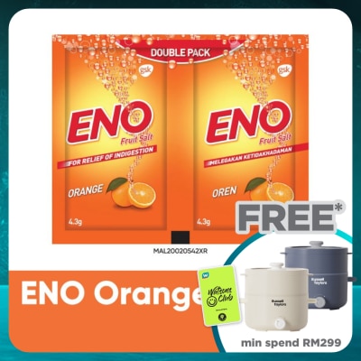ENO Orange Sachet For Wind & Indigestion Relief 4.3gX2