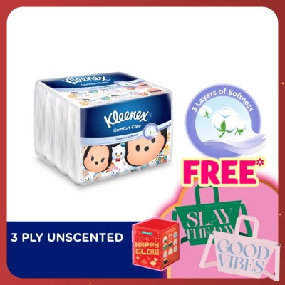 KLEENEX Facial Tissue Soft Pack Disney Tsum Tsum 3Ply (4x50s)