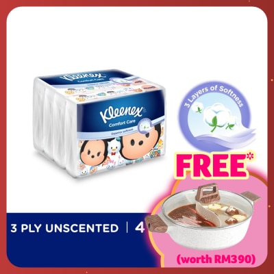 KLEENEX Facial Tissue Soft Pack Disney Tsum Tsum 3Ply (4x50s)