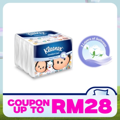 KLEENEX Facial Tissue Soft Pack Disney Tsum Tsum 3Ply (4x50s)